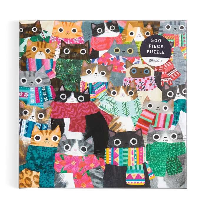 Wintry Cats 500 Piece Puzzle Puzzles Angela Rozelaar