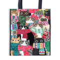 Wintry Cats Reusable Tote Tote Bags Angela Rozelaar