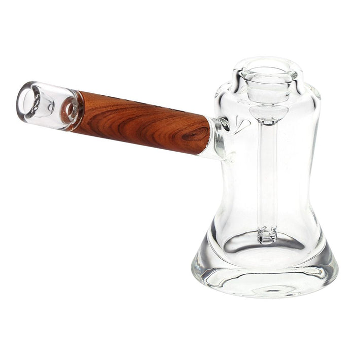 Wood on Glass Bubbler - 6"
