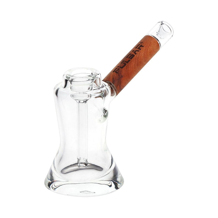 Wood on Glass Bubbler - 6"