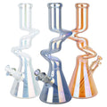 XL Twisty Tunnel Electroplated Glass Bong - 15"
