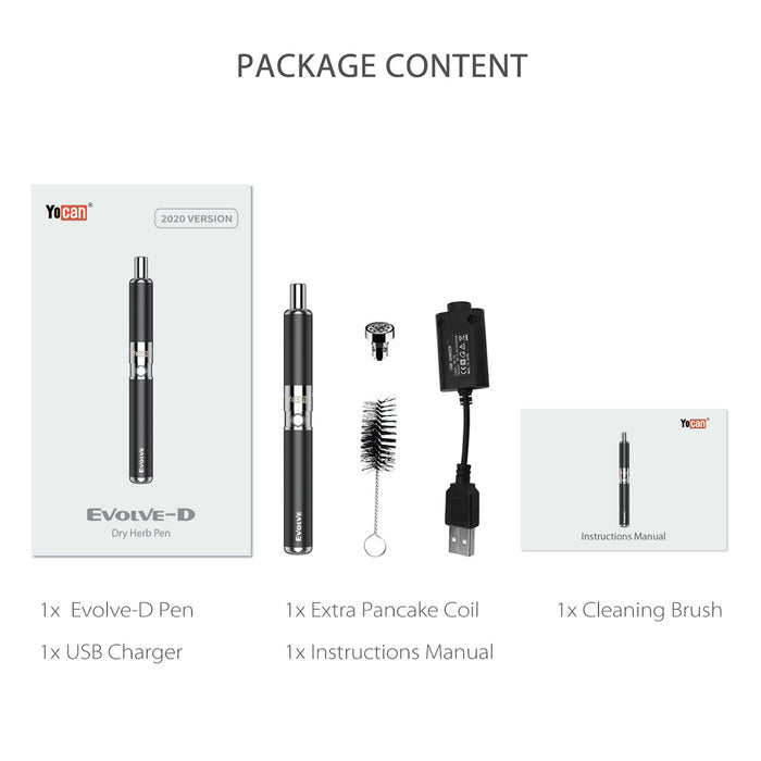 Yocan Evolve-D Dry Herb Vaporizer Kit 650 mAh
