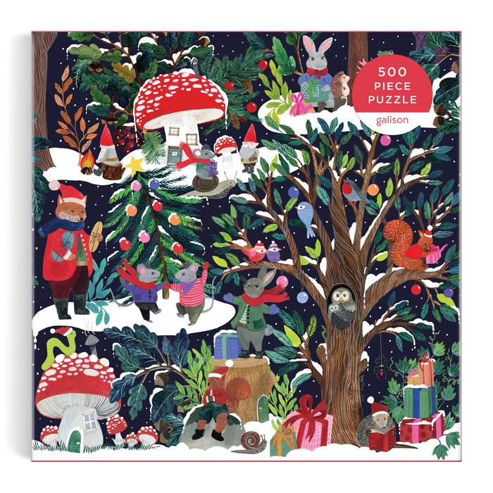 Yuletide Forest 500 Piece Puzzle Jigsaw Puzzle Galison