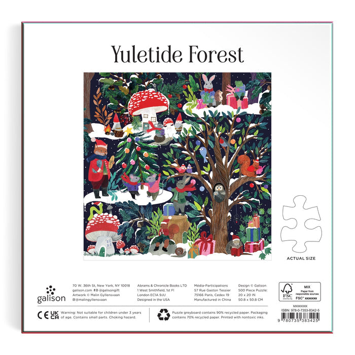 Yuletide Forest 500 Piece Puzzle Jigsaw Puzzle Galison