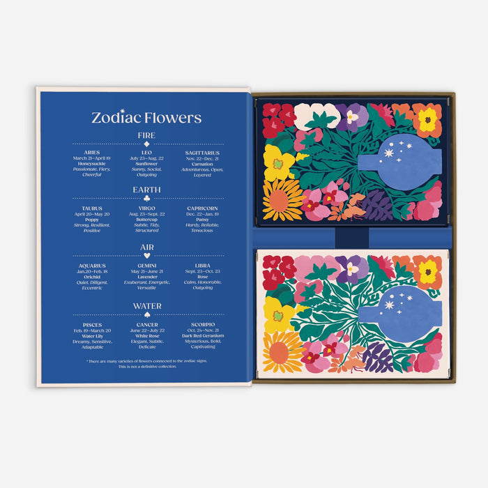 Zodiac Flowers Playing Card Set Playing Card Game Set Liv Lee